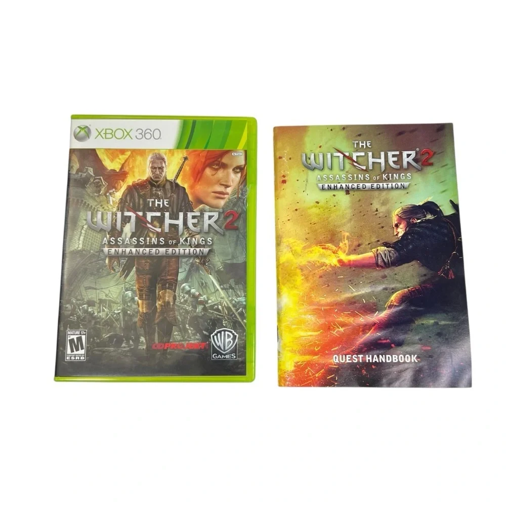 The Witcher 2 Xbox 360 Video Game with Manual & Quest Handbook